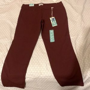 Dress Pant - Ankle length - Burgundy Size 12